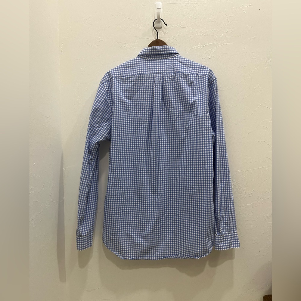 Ralph Lauren Blue and White Plaid Checkered Shirt Size‎ L/G - Picture 2 of 8